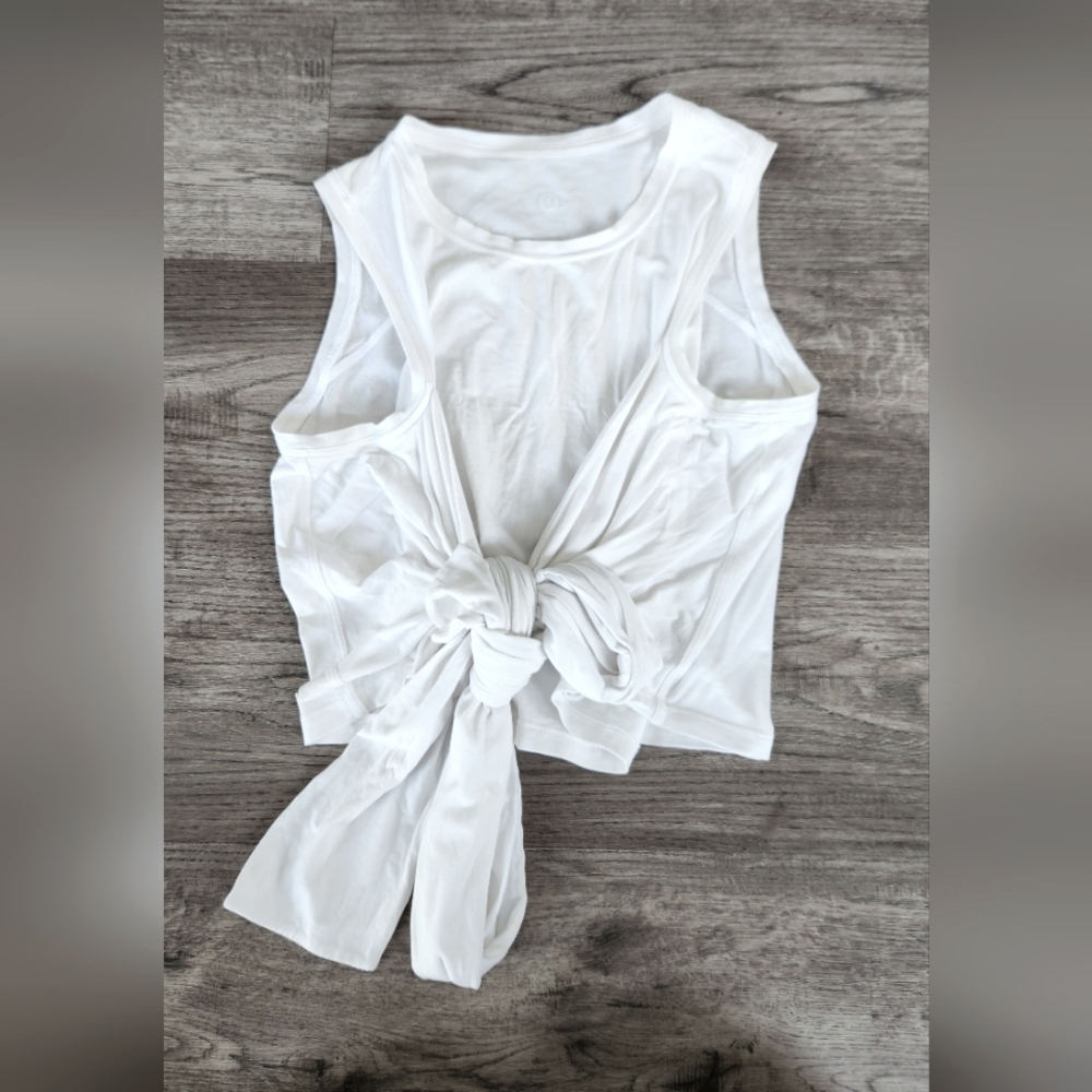 Lululemon tie tank - white